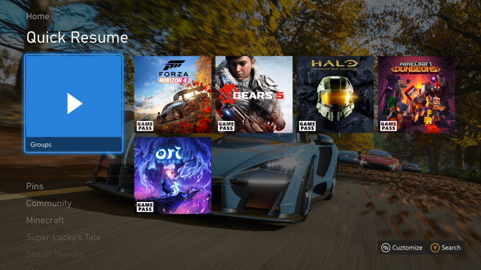 Mise à jour Xbox de mai : Quick Resume, fond dynamique et autres fonctionnalités