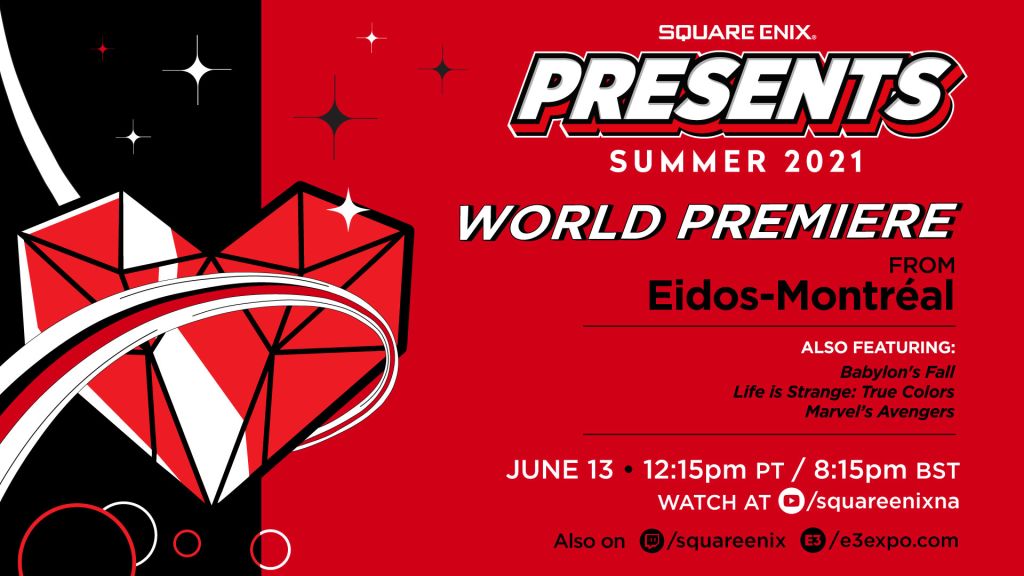 Conférence Square Enix E3 2021 : le 13 juin avec un nouveau jeu Eidos Montréal !