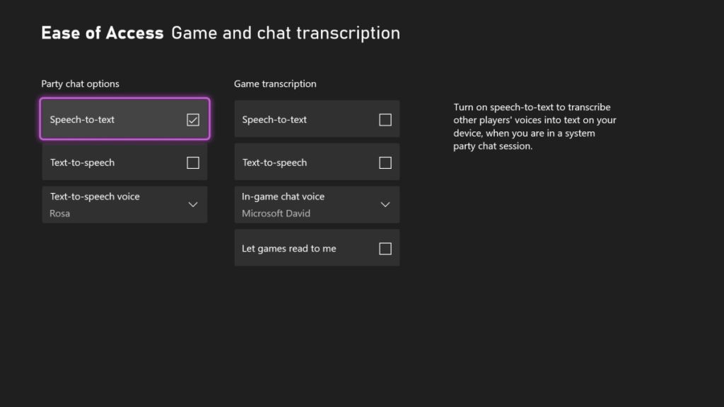 Mise à jour Xbox de juin : retranscription, synthèse vocale et applications Xbox
