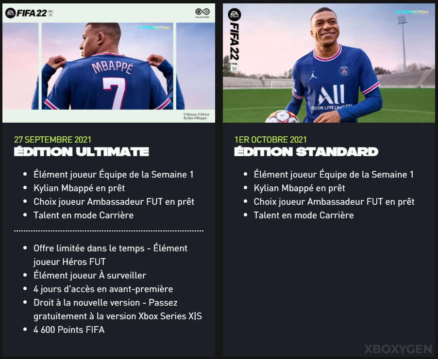 Fifa 22 - édition Standard vs Ultimate