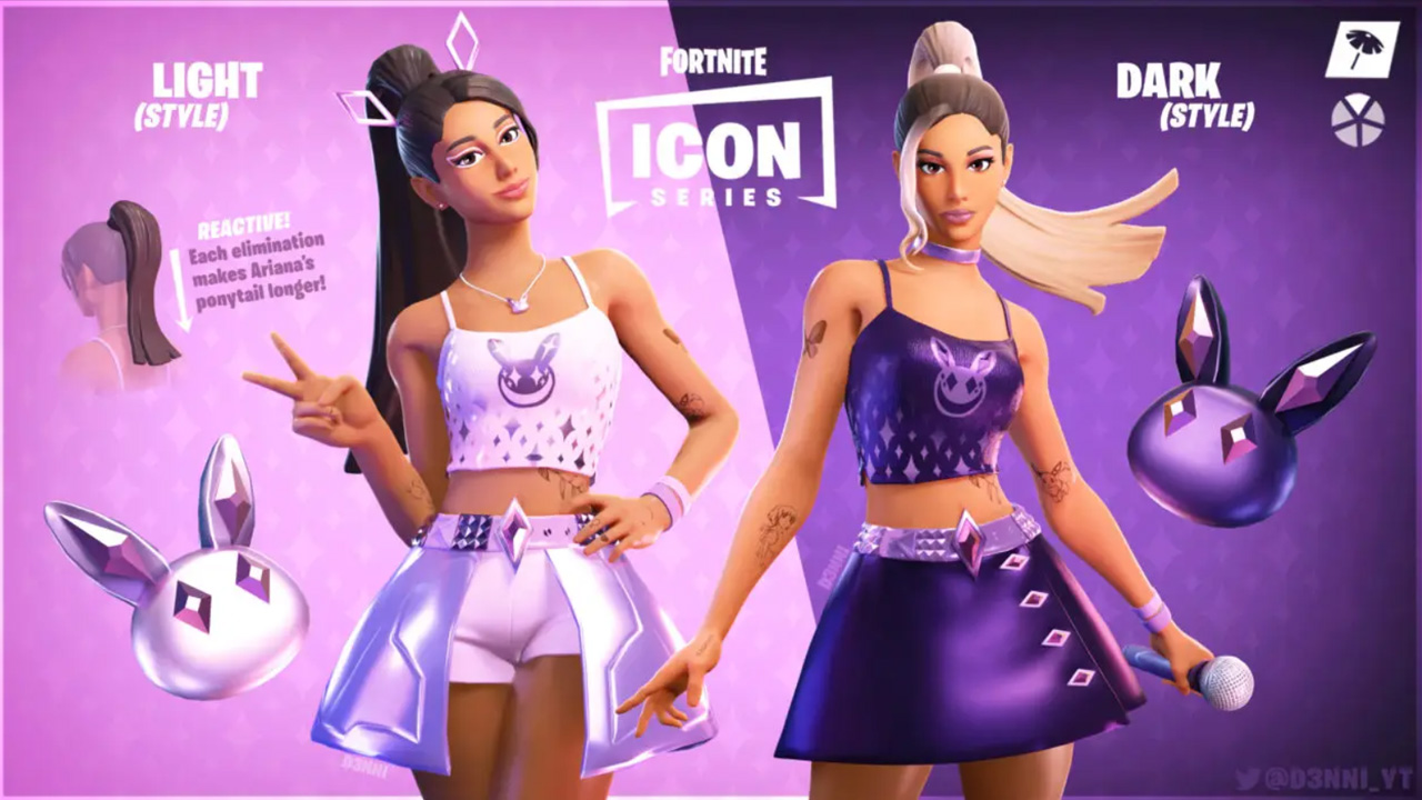 Fanart d'Ariana Grande dans Fortnite