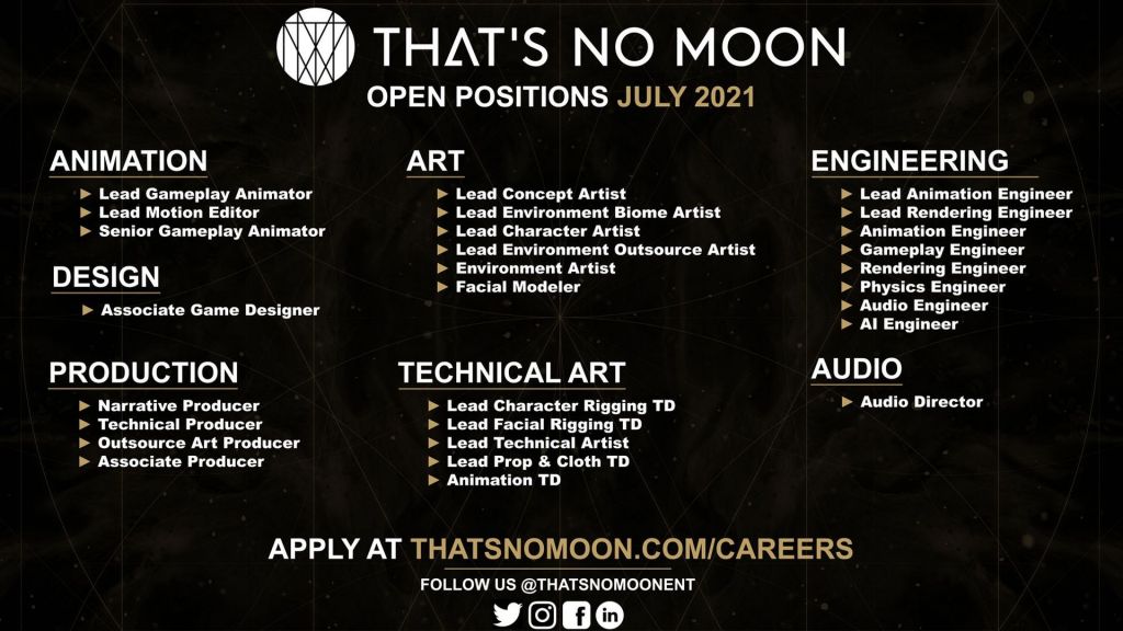 That’s No Moon : ce nouveau studio AAA travaille sur un jeu action-aventure ambitieux
