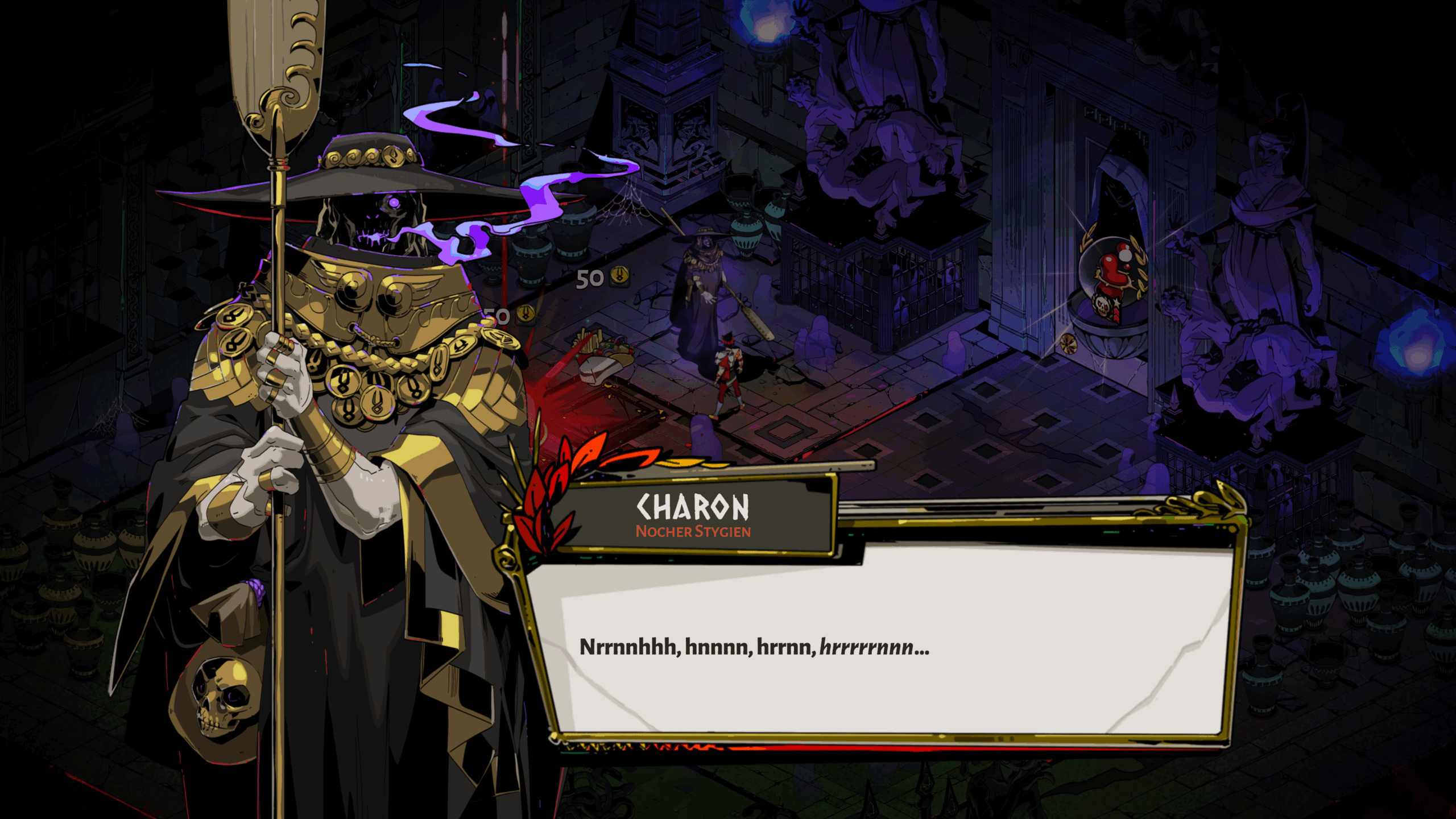 Charon, loquace comme à son habitude.