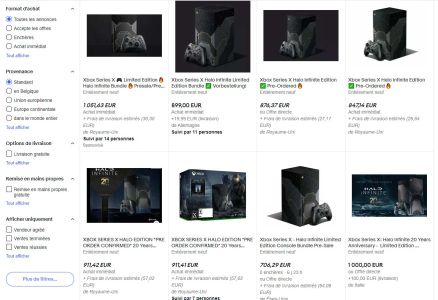 News : La Xbox Series X Halo Infinite atteint les 1050 € sur Ebay et Leboncoin