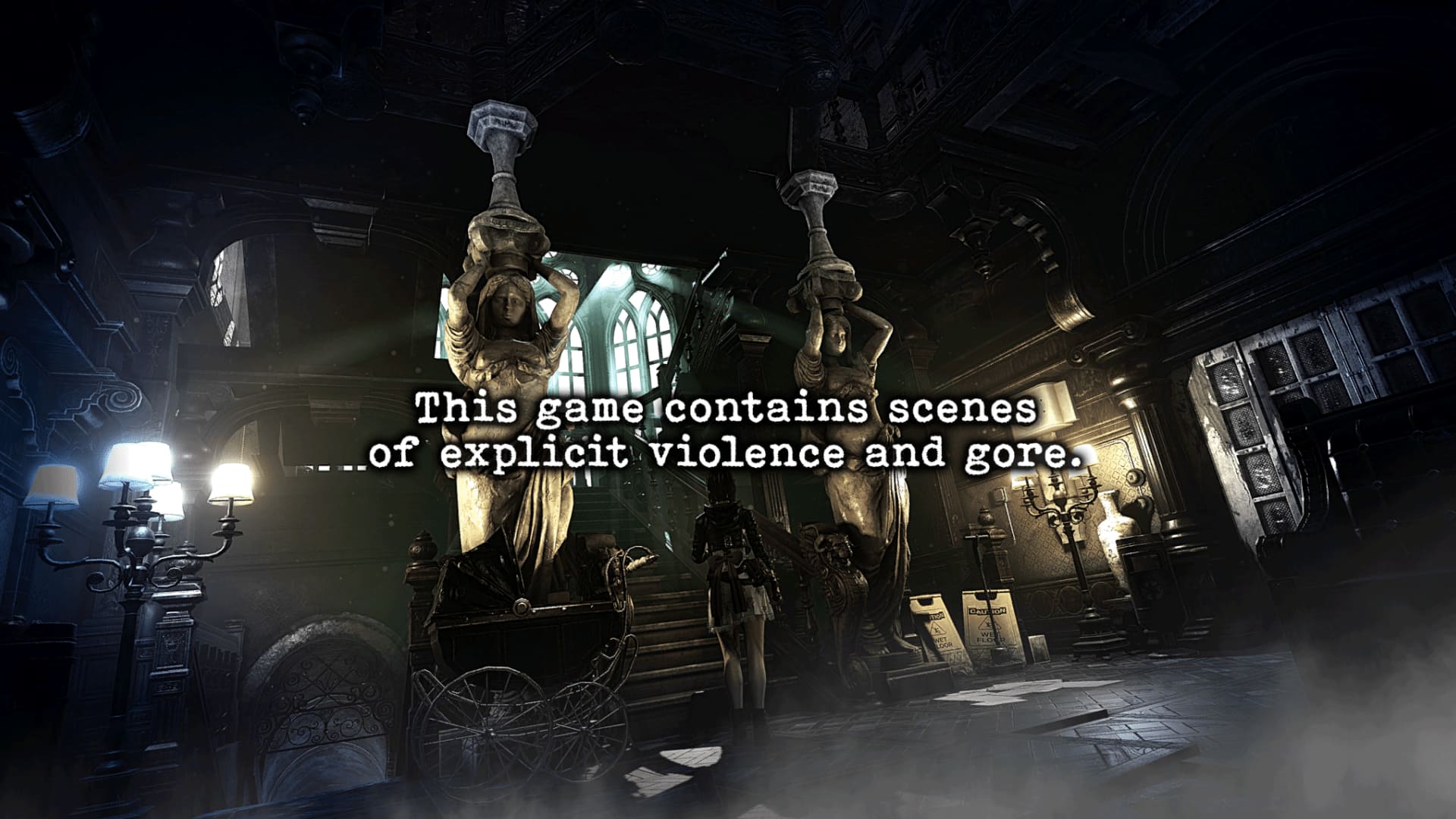 La première référence à Resident Evil apparaît avant même d’atteindre le menu principal.