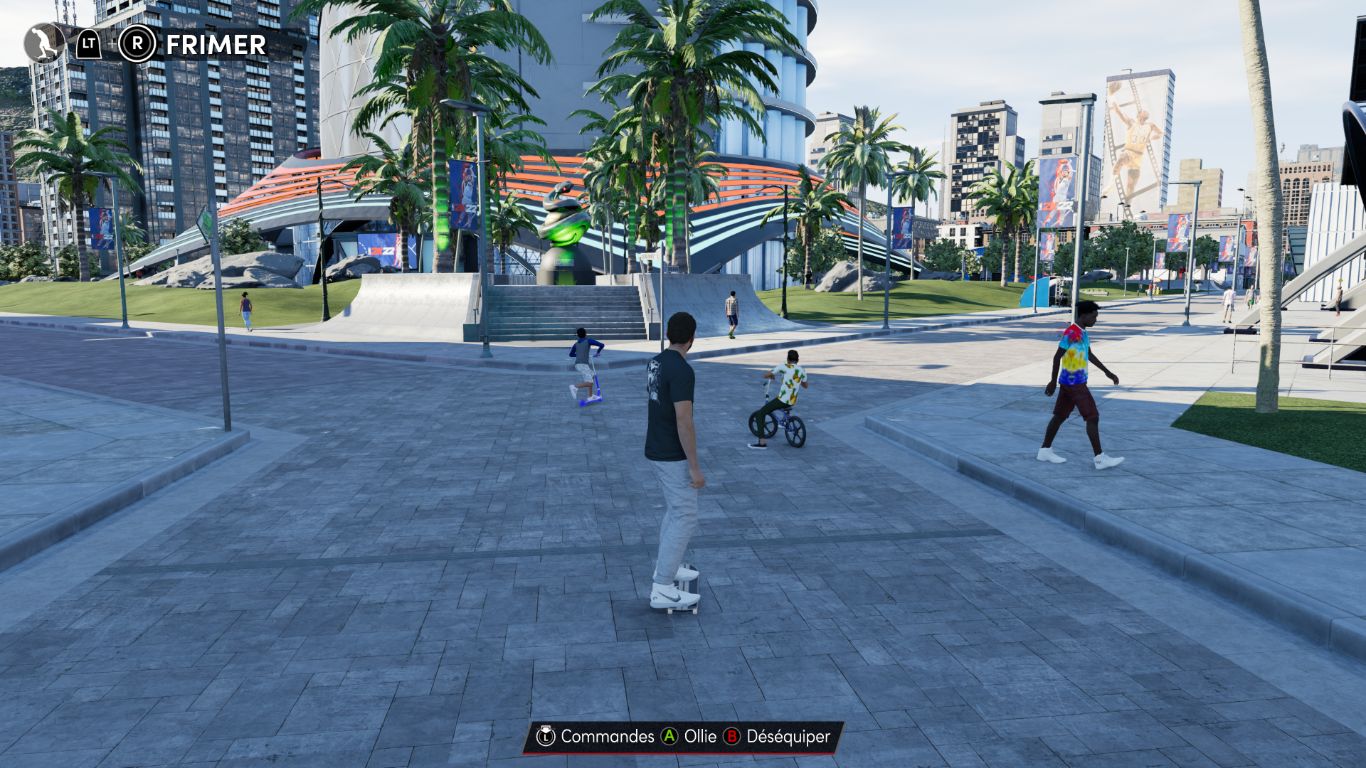 Le skate permet de se déplacer plus vite