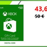 Des cartes 50 € Xbox, PSN ou Nintendo à 15% de réduction (jusque ce soir)