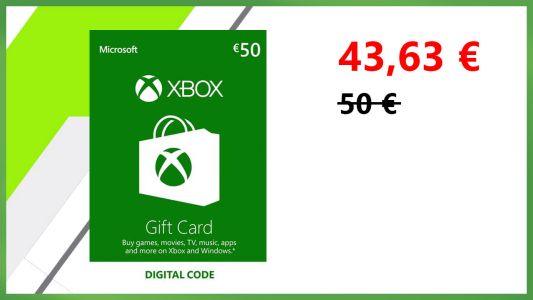 Bon plan : Des cartes 50 € Xbox, PSN ou Nintendo à 15% de réduction (jusque ce soir)