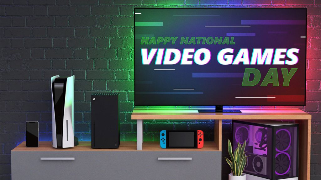 Xbox célèbre le National Video Game Day avec un PC, une PS5 et une Switch