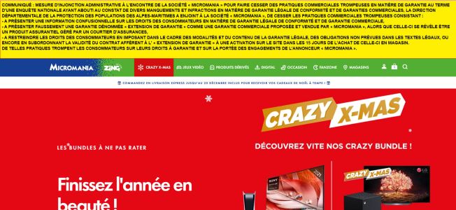 News : Micromania épinglé pour pratiques commerciales trompeuses sur la garantie