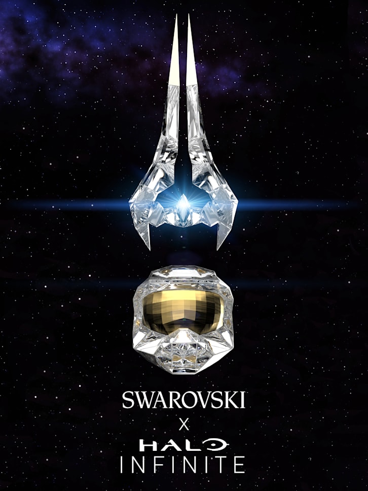 Xbox et Swarovski dévoilent des objets Halo avec un casque et une épée !