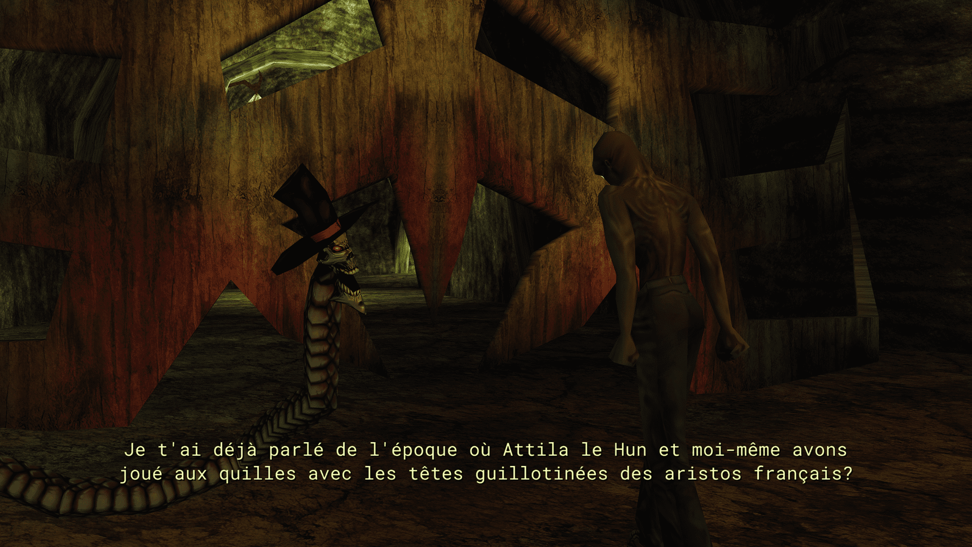 L’humour est également macabre.