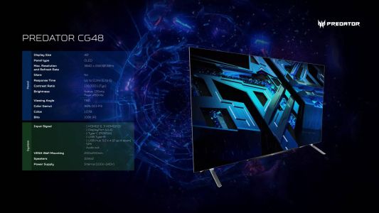 News : Acer dévoile un moniteur 48″ OLED 4K 138 Hz compatible HDMI 2.1