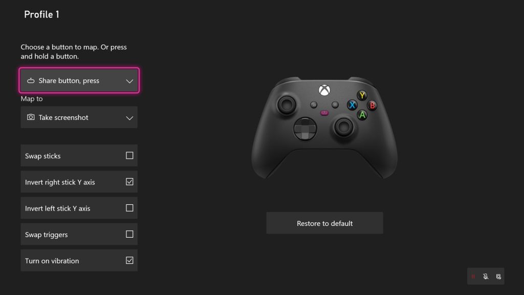 Xbox Insider : le bouton de partage des manettes Xbox devient paramétrable