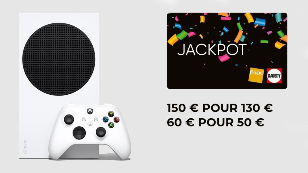 Cartes Cadeau Jackpot Fnac : Xbox Series S à 260 €, manettes, casques et jeux en réduction !