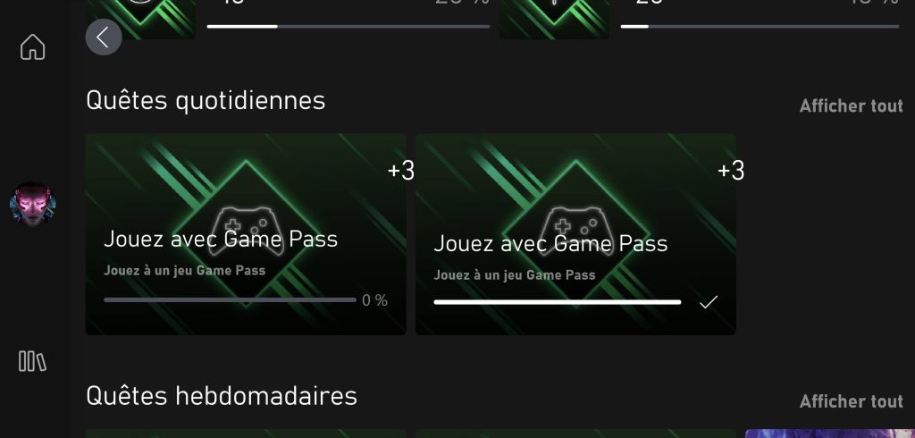 Quêtes Xbox Game Pass et points Microsoft Rewards : plusieurs changements en mars