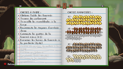 Tout est répertorié dans le journal.