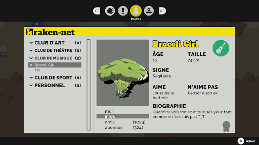 Le réseau social Kraken-net est intégré, mais n'apporte rien d'essentiel.