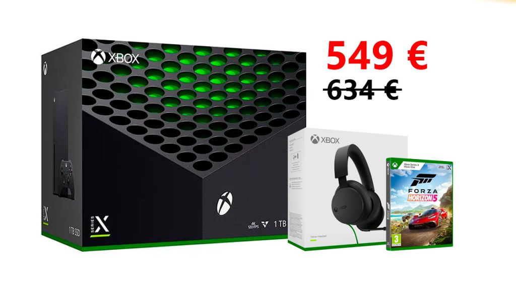 Pack Xbox Series X + Casque + jeu à 549 € au lieu de 634 € !