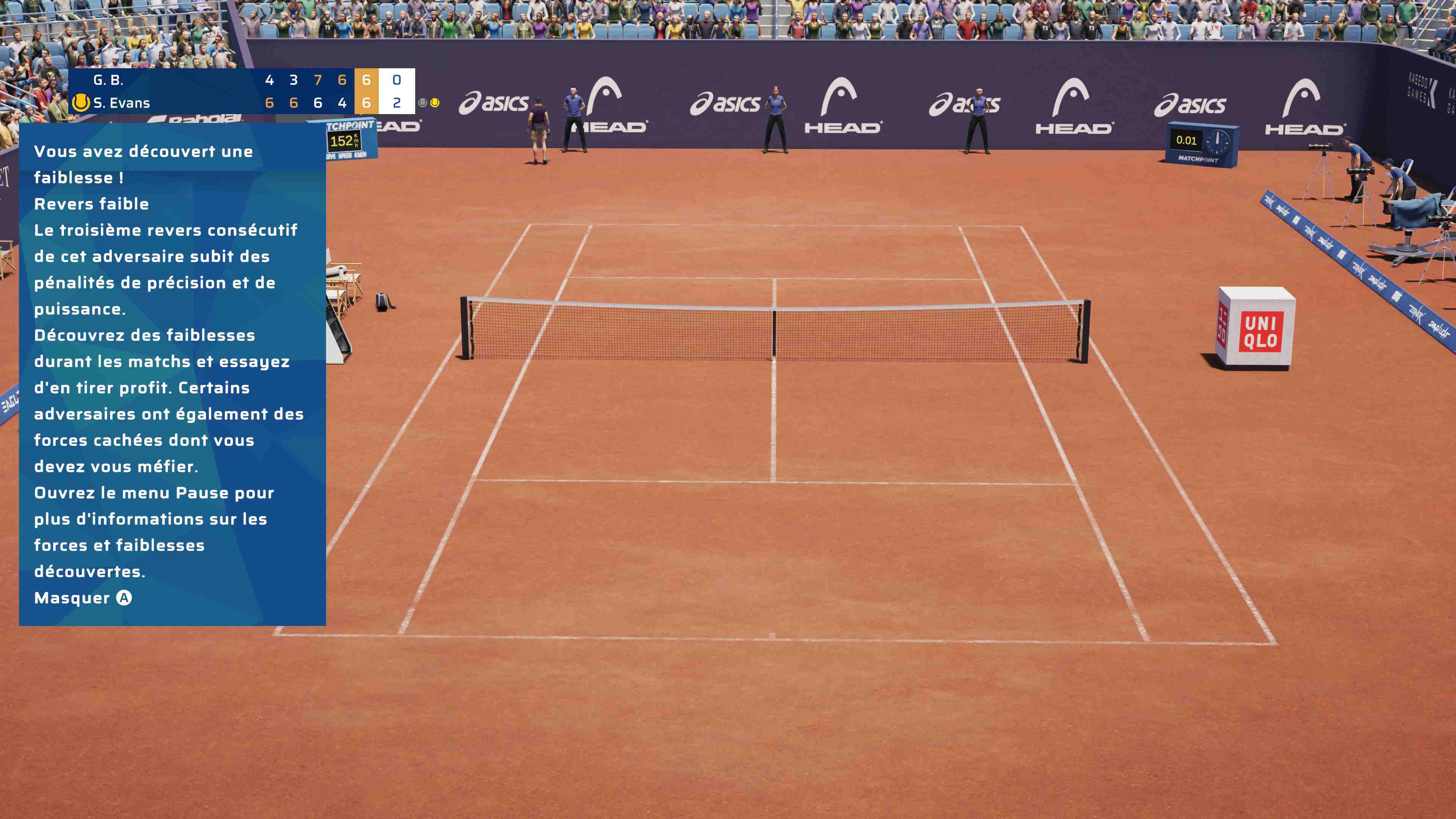 Un des points faibles de l’adversaire