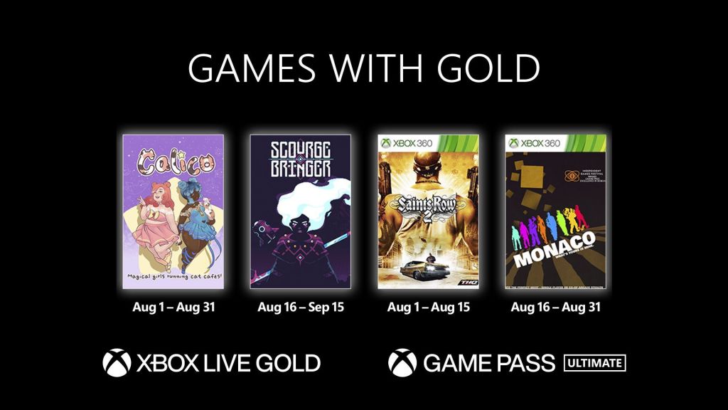 Games With Gold août 2022 : la liste des 4 jeux Xbox gratuits ce mois-ci !