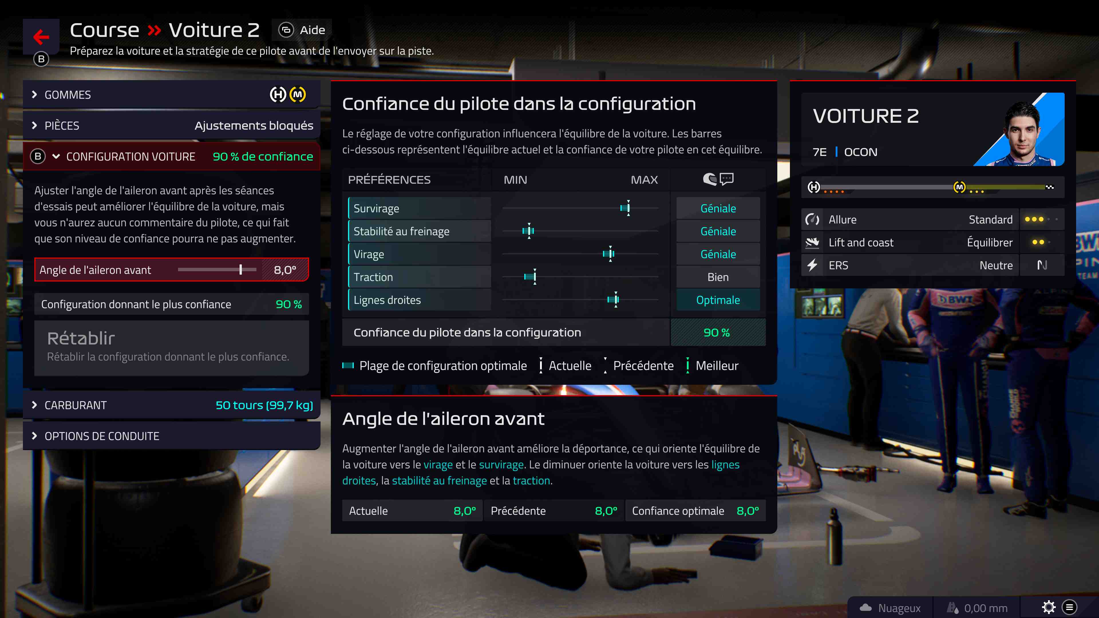 Après plusieurs réglages nous y sommes arrivés