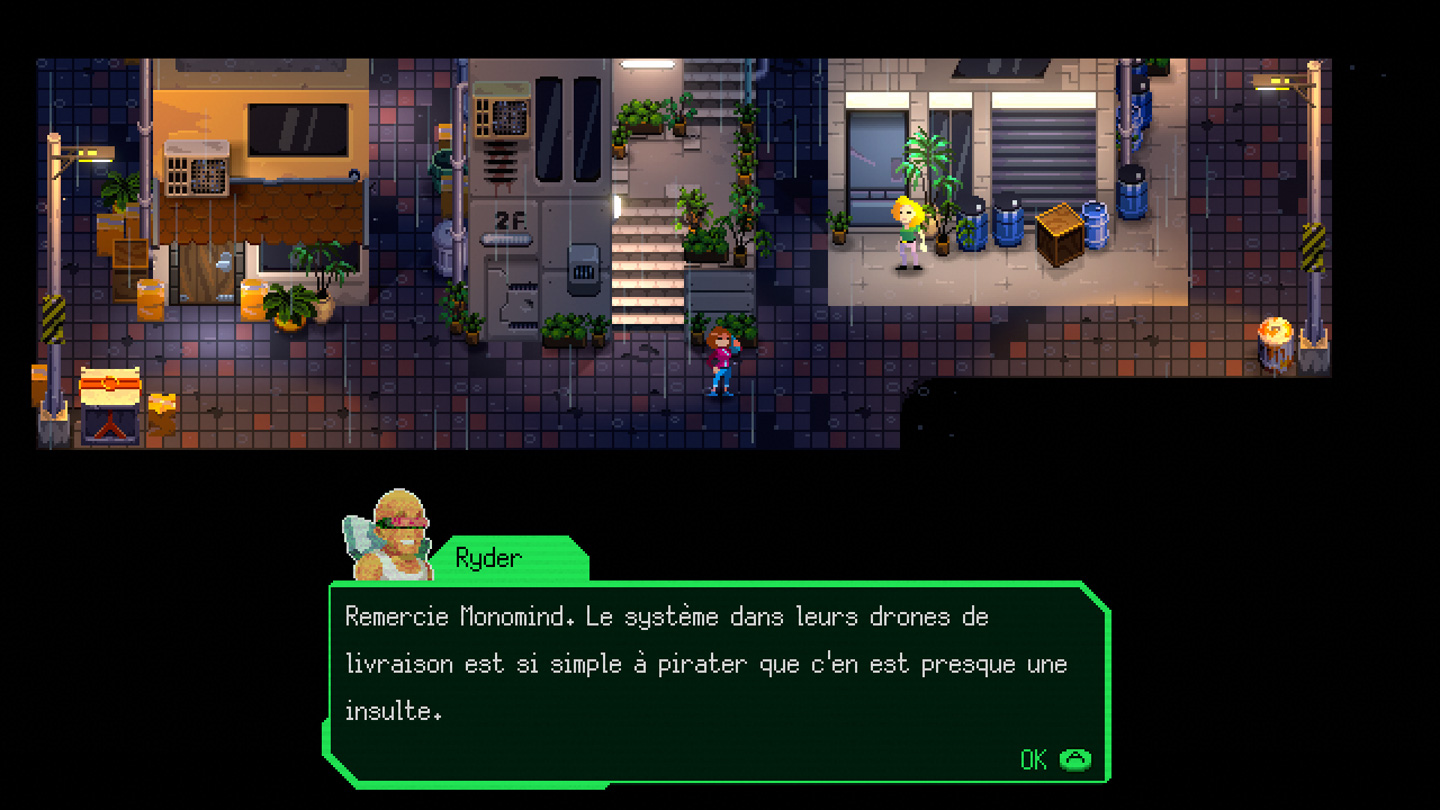 Atterrissage à Bright Town