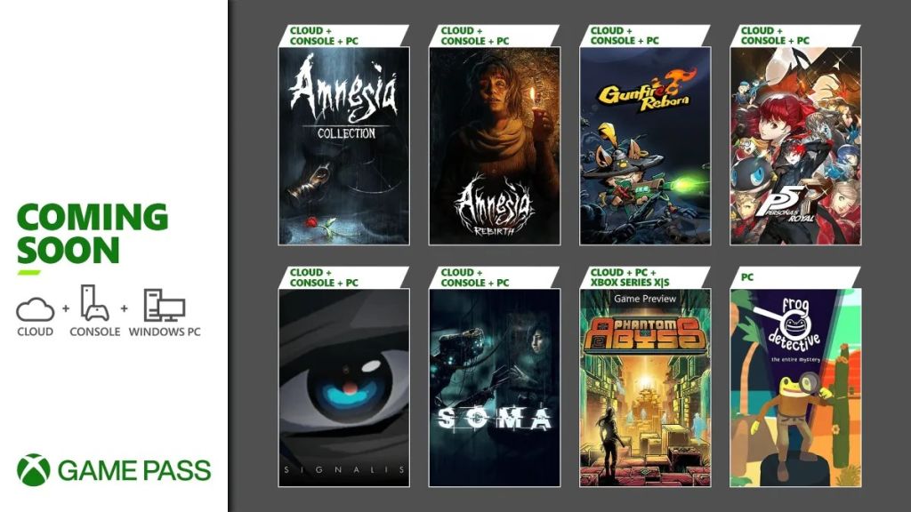 Xbox Game Pass octobre 2022 : 19 jeux listés, dont Soma et Signalis