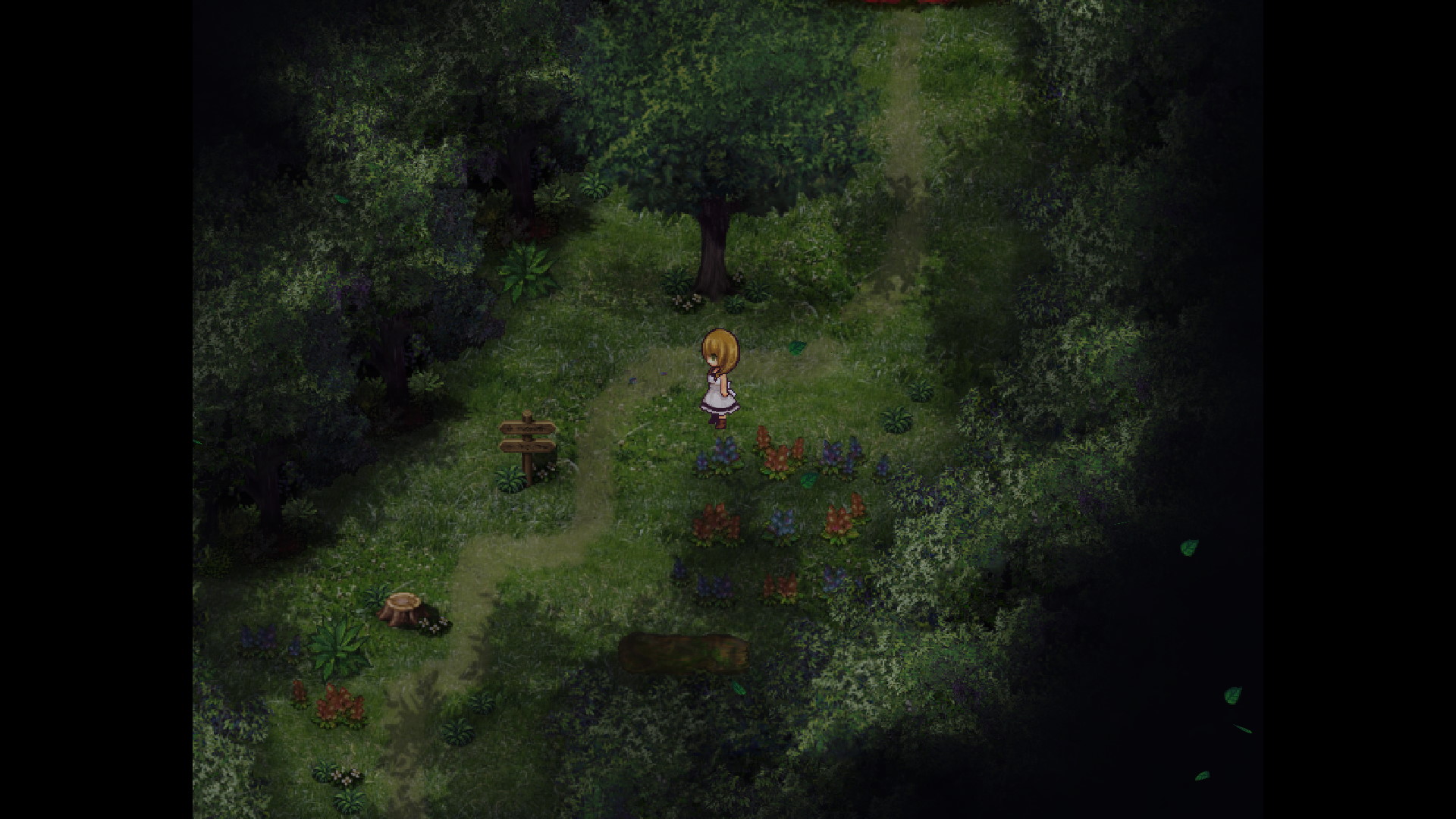 On commence l’aventure dans une forêt