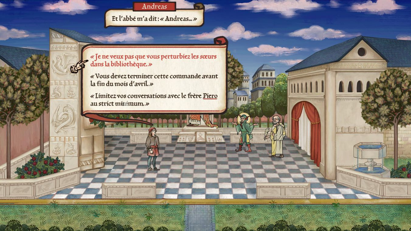 L’aventure débute dans la conscience d’Andreas.