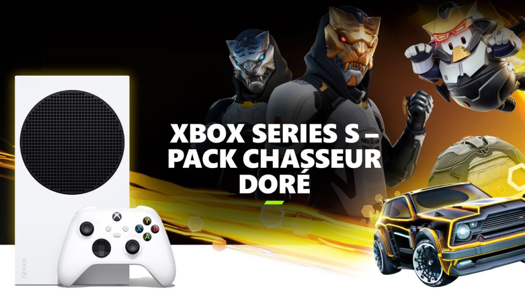 Xbox Series S : un pack avec des cosmétiques Fortnite, Rocket League et Fall Guys