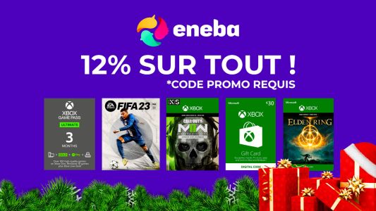 Bon plan : Promo Noël – 12% de réduction sur Eneba : jeux, Xbox Game Pass, Xbox Live…