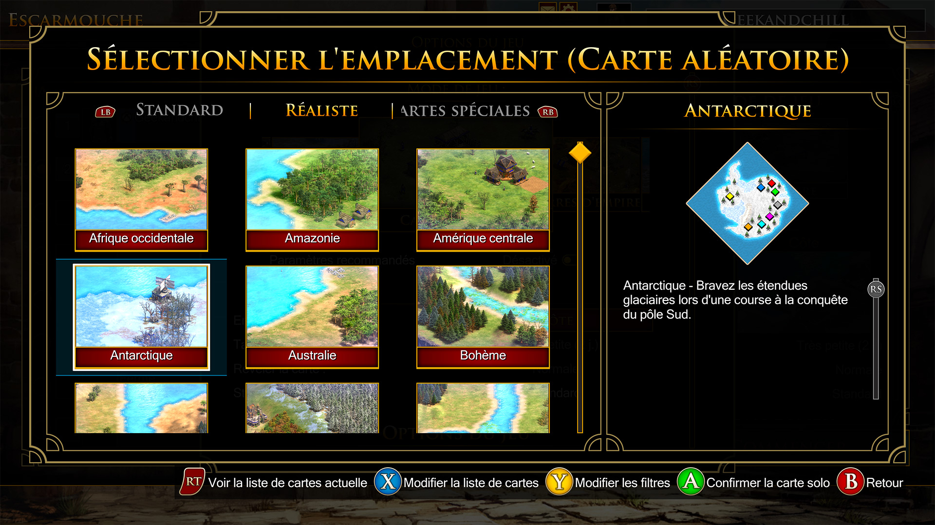 De très nombreuses cartes sont disponibles