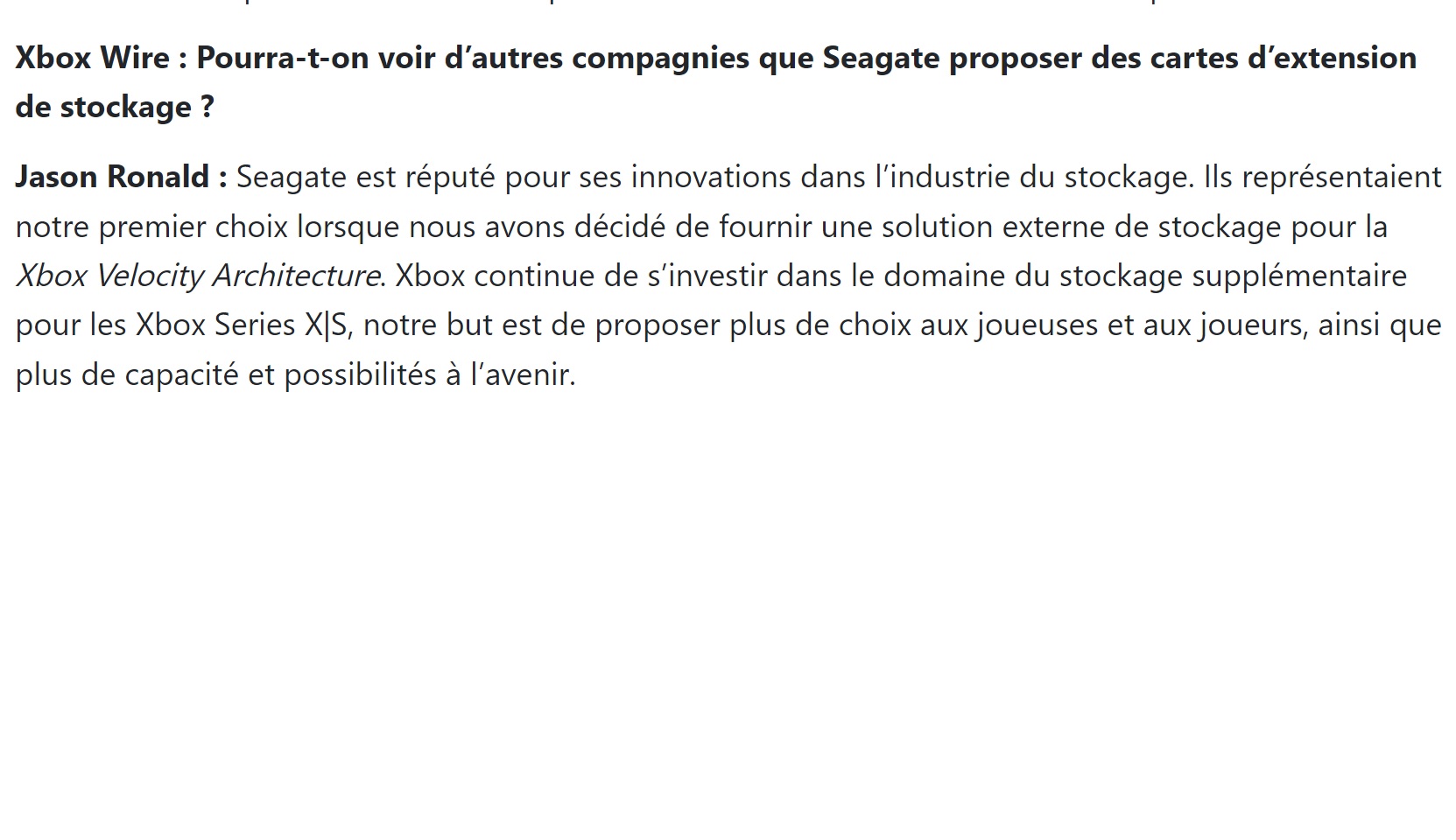 Communication de Miicrosoft en 2020