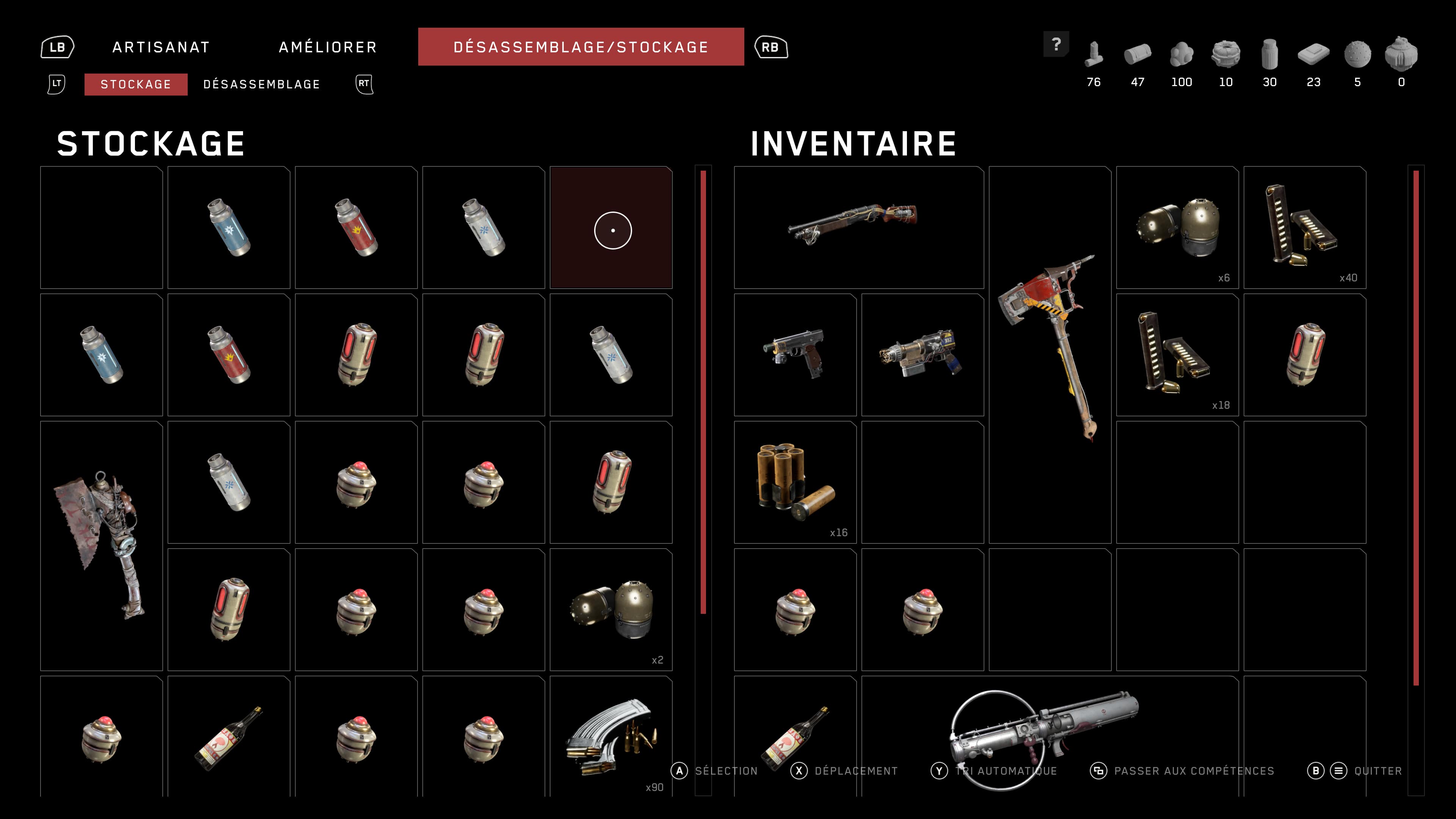 L'inventaire à cases façon Resident Evil est d'une sobriété peu aguicheuse.