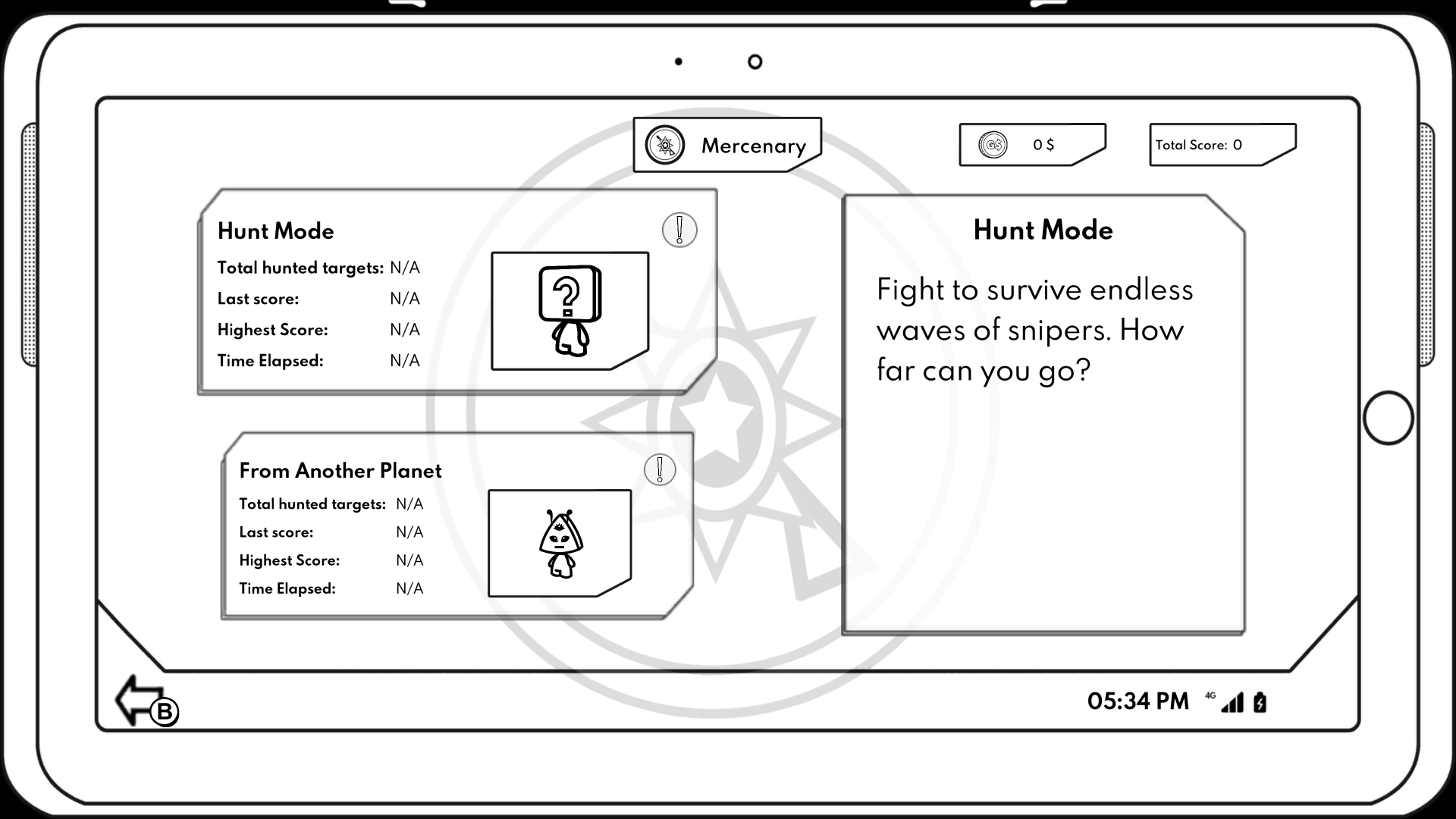 Le mode mercenary nous demande d'être vif