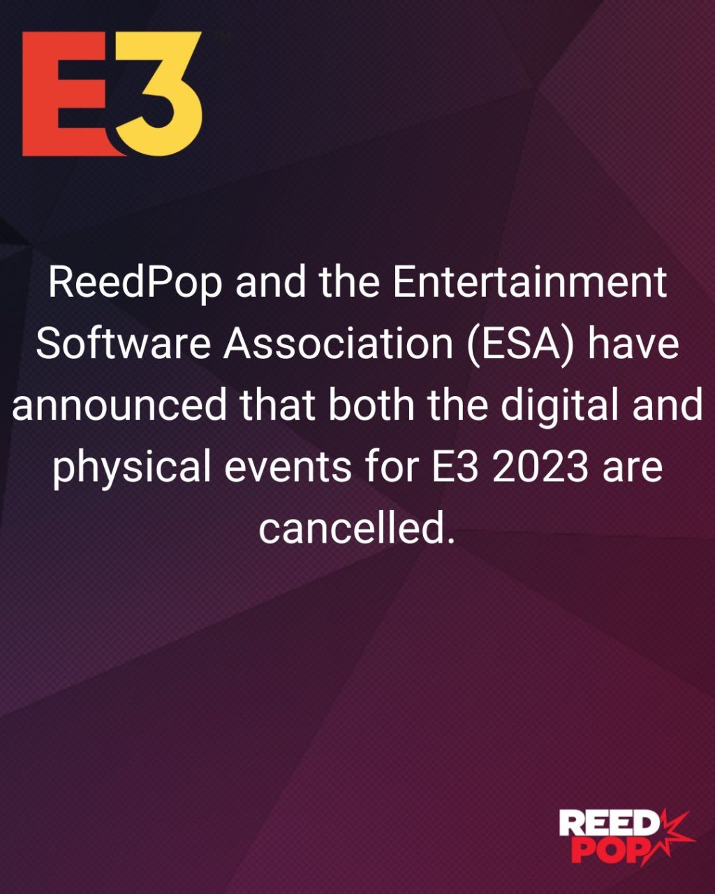 C&rsquo;est officiel, l&rsquo;E3 2023 est annulé, le Summer Game Fest se frotte les mains