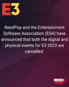 C&rsquo;est officiel, l&rsquo;E3 2023 est annulé, le Summer Game Fest se frotte les mains