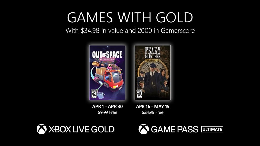 Games With Gold avril 2023 : la liste des 2 jeux Xbox gratuits