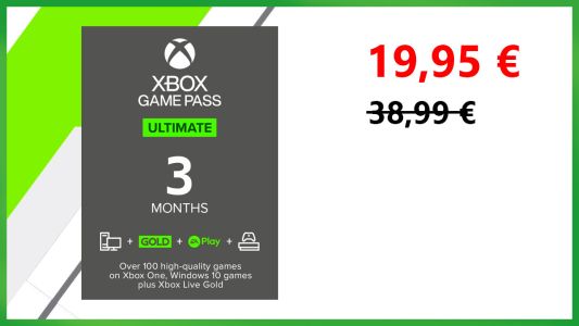 Bon plan : [Bon plan] 3 mois de Xbox Game Pass Ultimate à 19,86 au lieux de 38,99 €