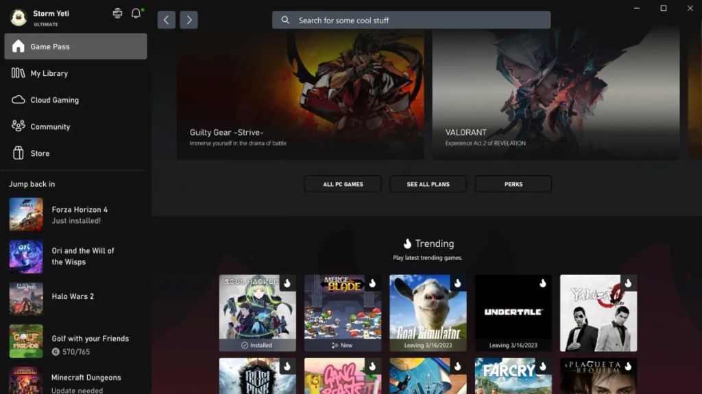 Mise à jour de l’application Xbox PC : tendances, filtres… les nouveautés !