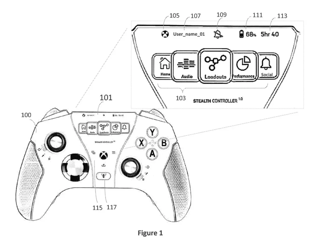Xbox imagine une future manette avec écran tactile et connexion aux réseaux sociaux