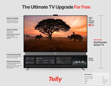 News : Cette TV à deux écran est gratuite, mais elle diffuse de la pub et vous regarde