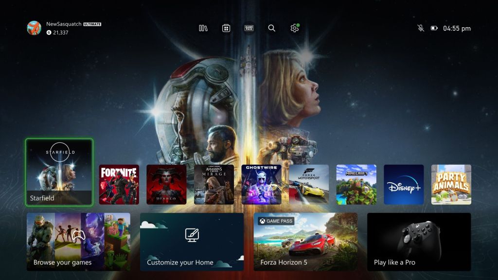 La nouvelle interface Xbox est disponible et laisse plus de place au fond d&rsquo;écran !