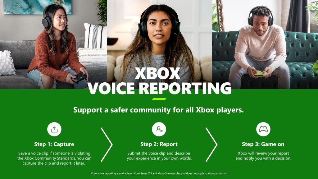 Xbox rend possible le signalement de conversations vocales inappropriées