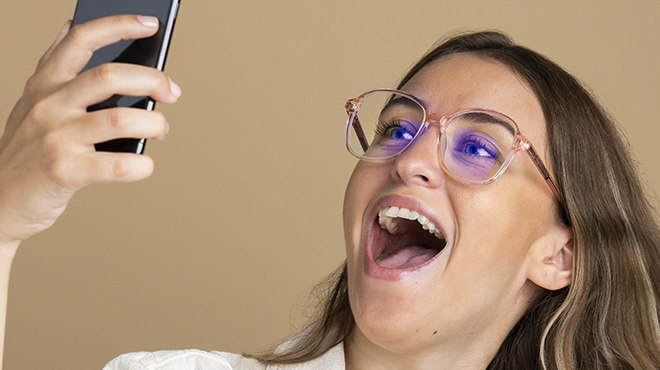 Lunettes anti lumière bleue de Polette
