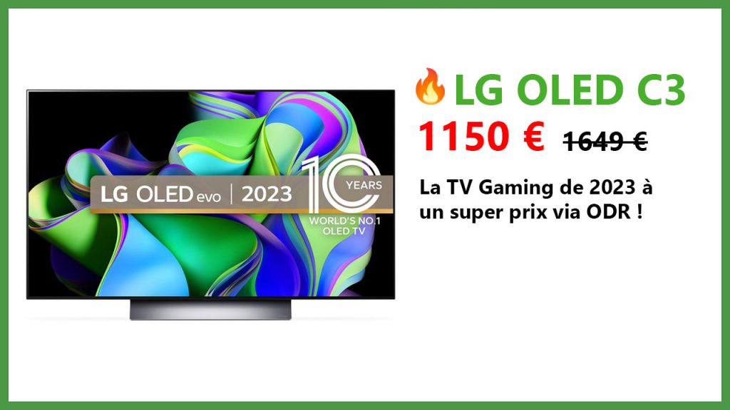 Black Friday TV OLED : la LG 55C3 revient à 999 € sur Fnac !