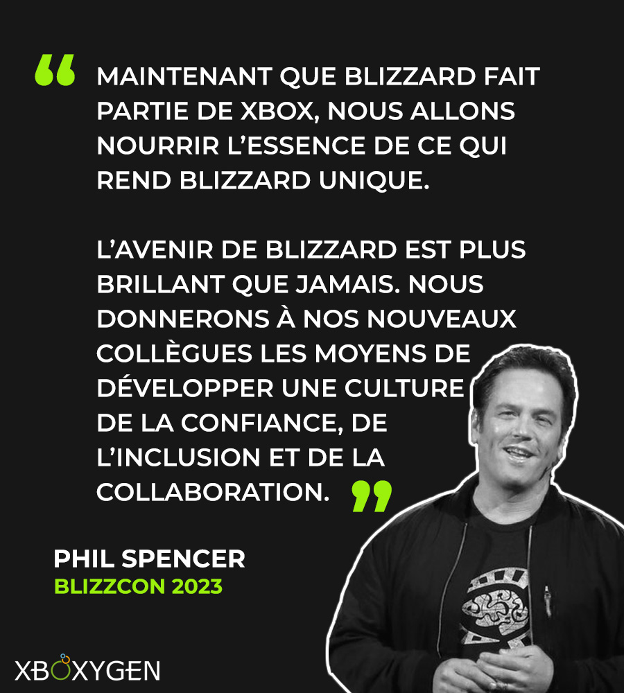 Le patron de Xbox évoque le futur de Blizzard à la BlizzCon 2023
