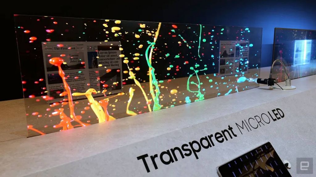 CES 2024 : Samsung dévoile le tout premier écran Micro LED transparent
