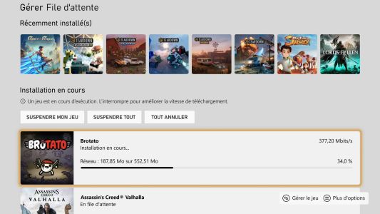 News : Bonne nouvelle, Xbox améliore la vitesse de téléchargement de vos jeux quand vous jouez